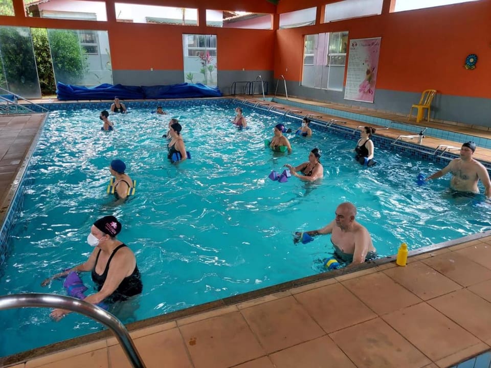 People, Pool view, Swimming pool, group of guests