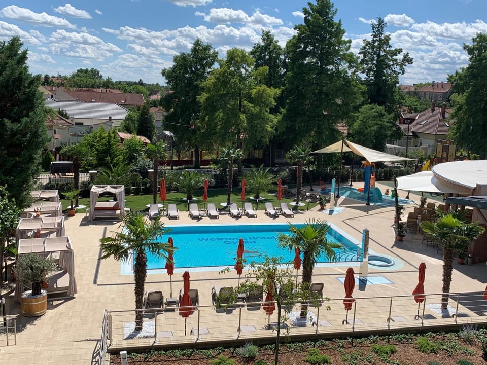 Balcony/Terrace, Spa and wellness centre/facilities, Aqua park, Pool view, Swimming pool