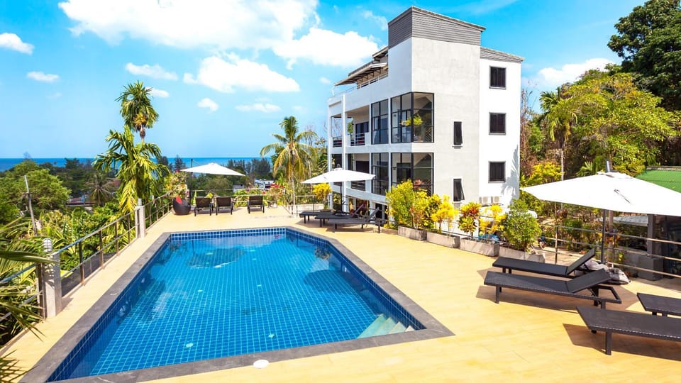 Natural landscape, Balcony/Terrace, Pool view