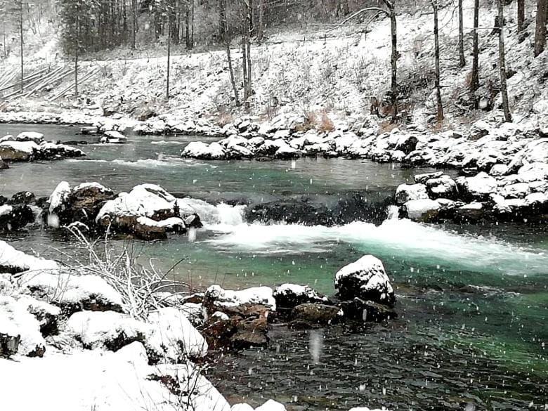 Nearby landmark, Winter, Canoeing
