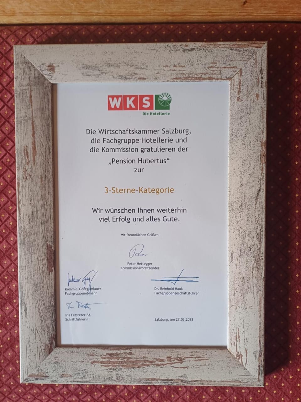 Certificate/Award
