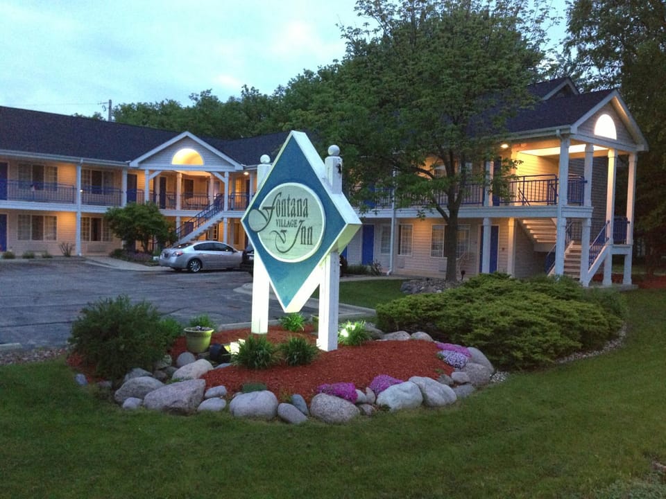 Property building, Night, Property logo or sign