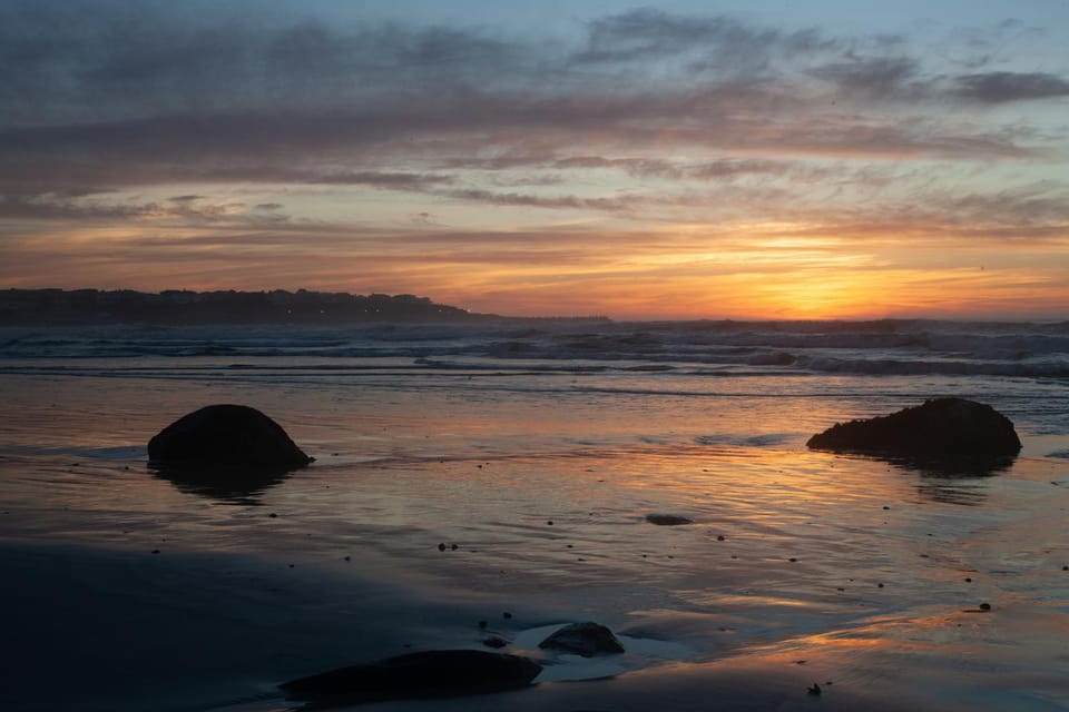 Natural landscape, Beach, Sunset