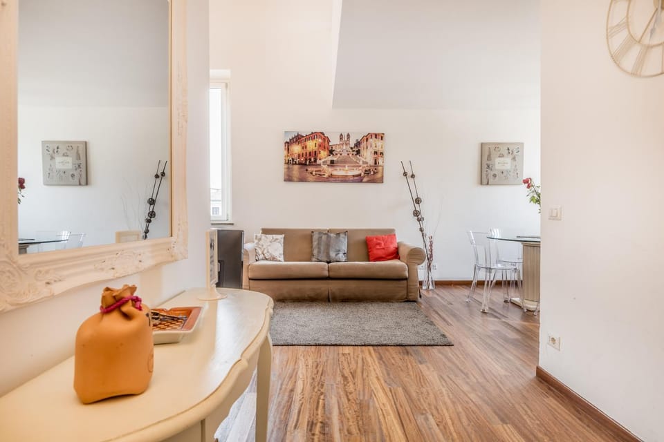 Bed, Living room, Seating area