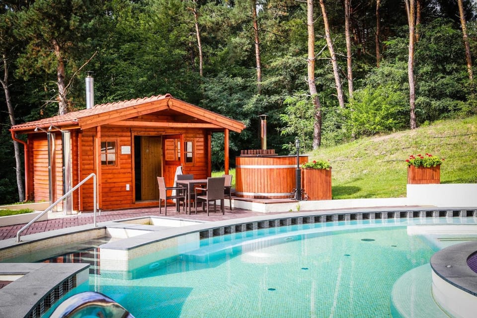 Patio, Day, Natural landscape, Hot Tub, Seating area, Pool view, Swimming pool, Swimming pool