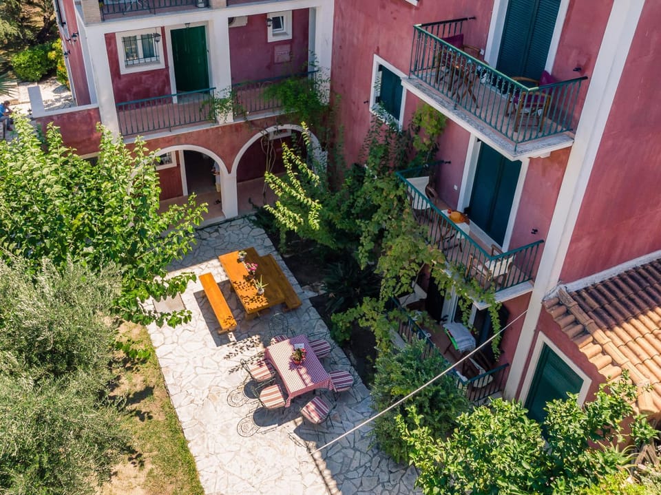 Property building, Patio, Day, Garden, View (from property/room), Balcony/Terrace, Garden view