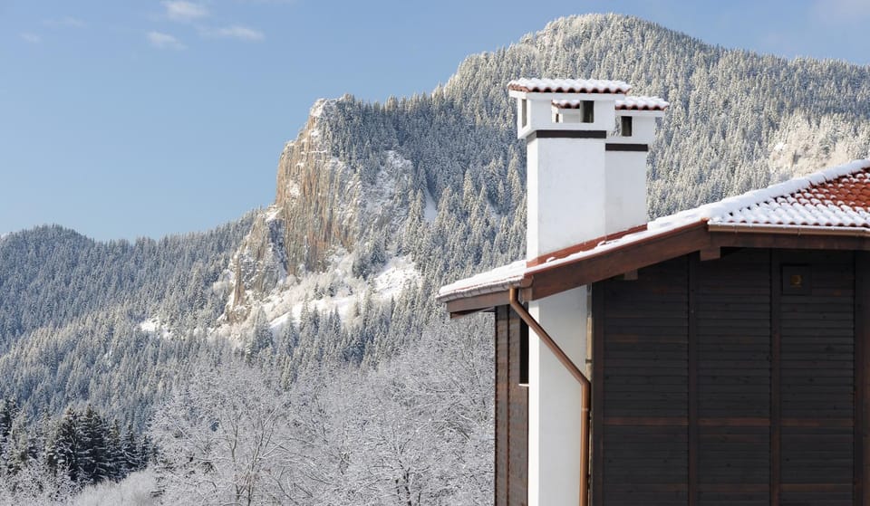 Day, Natural landscape, Winter, Mountain view