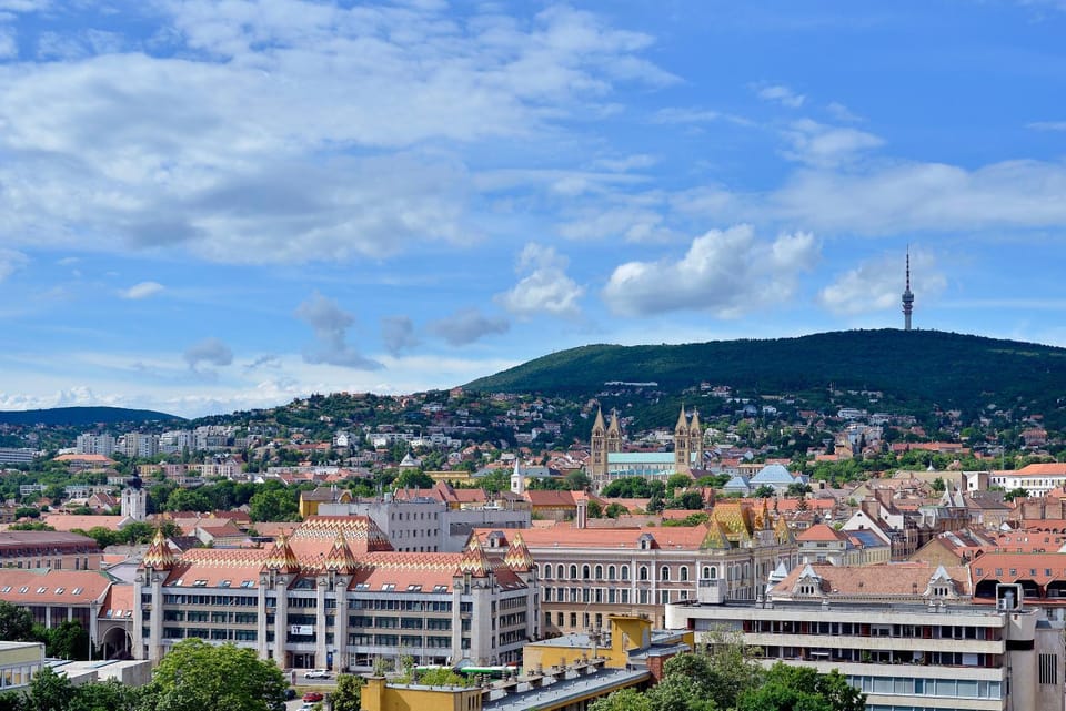 Spring, City view, Landmark view, Mountain view
