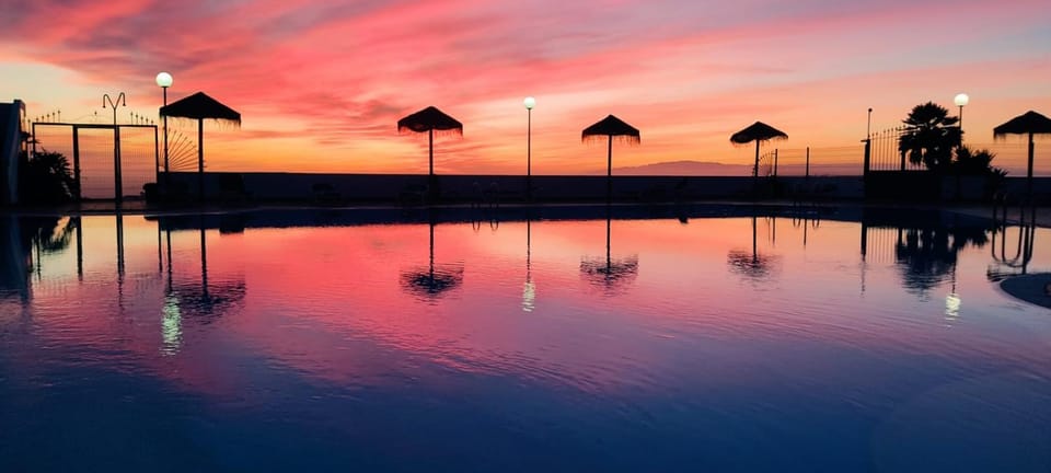 Natural landscape, Sea view, Sunset