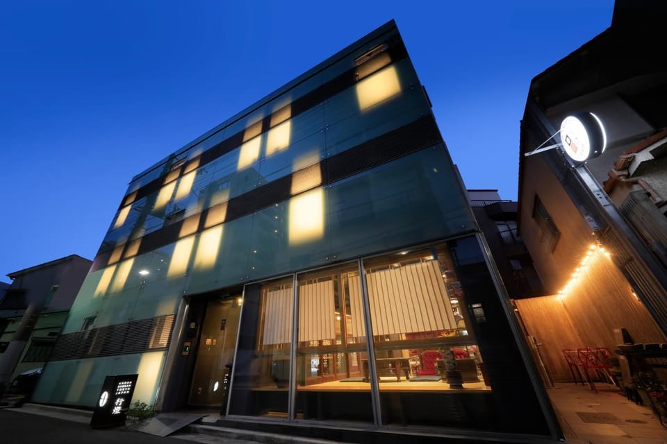 Property building, Facade/entrance, Sunset