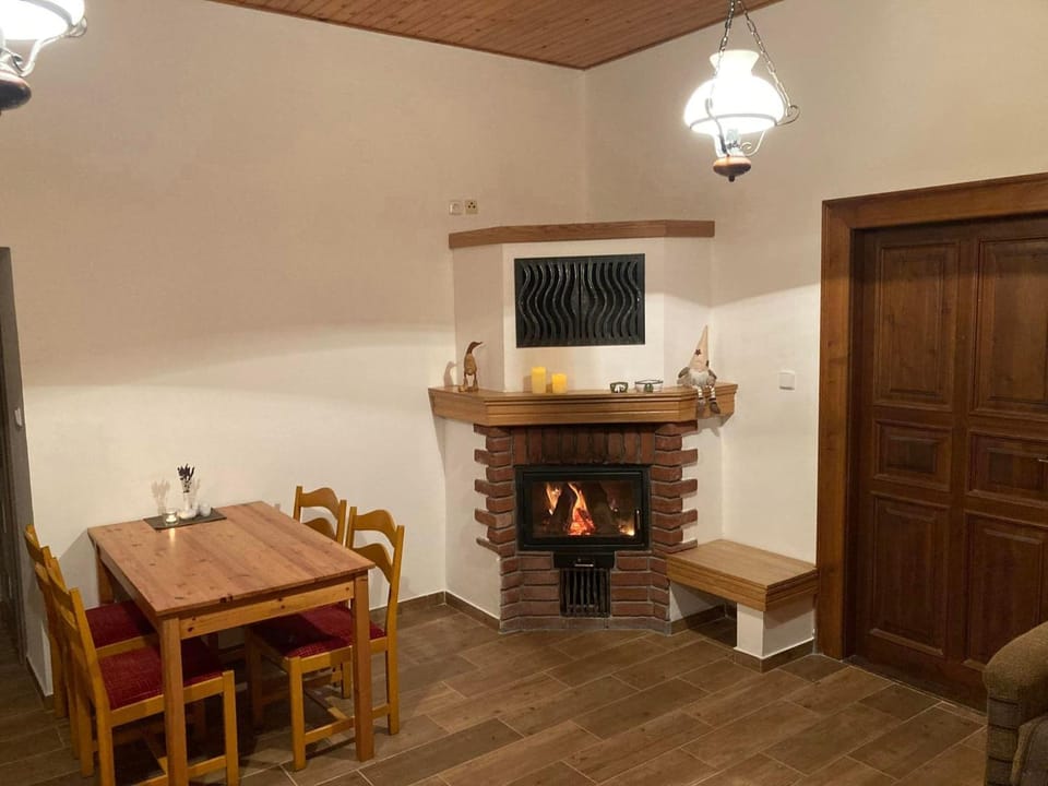 Living room, Dining area, flat iron