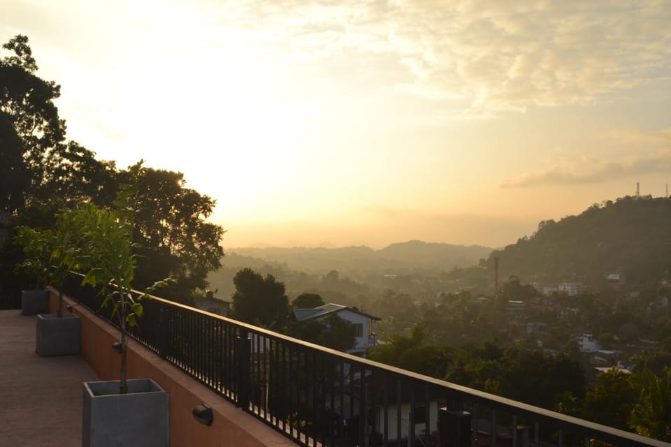 Balcony/Terrace, Mountain view, Sunset