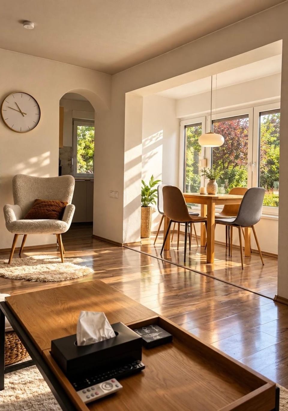 Living room, Dining area