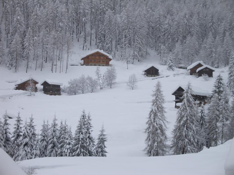 Property building, Bird's eye view, Winter