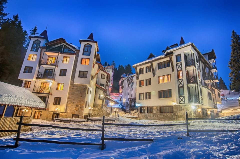 Property building, Night, Winter, View (from property/room)