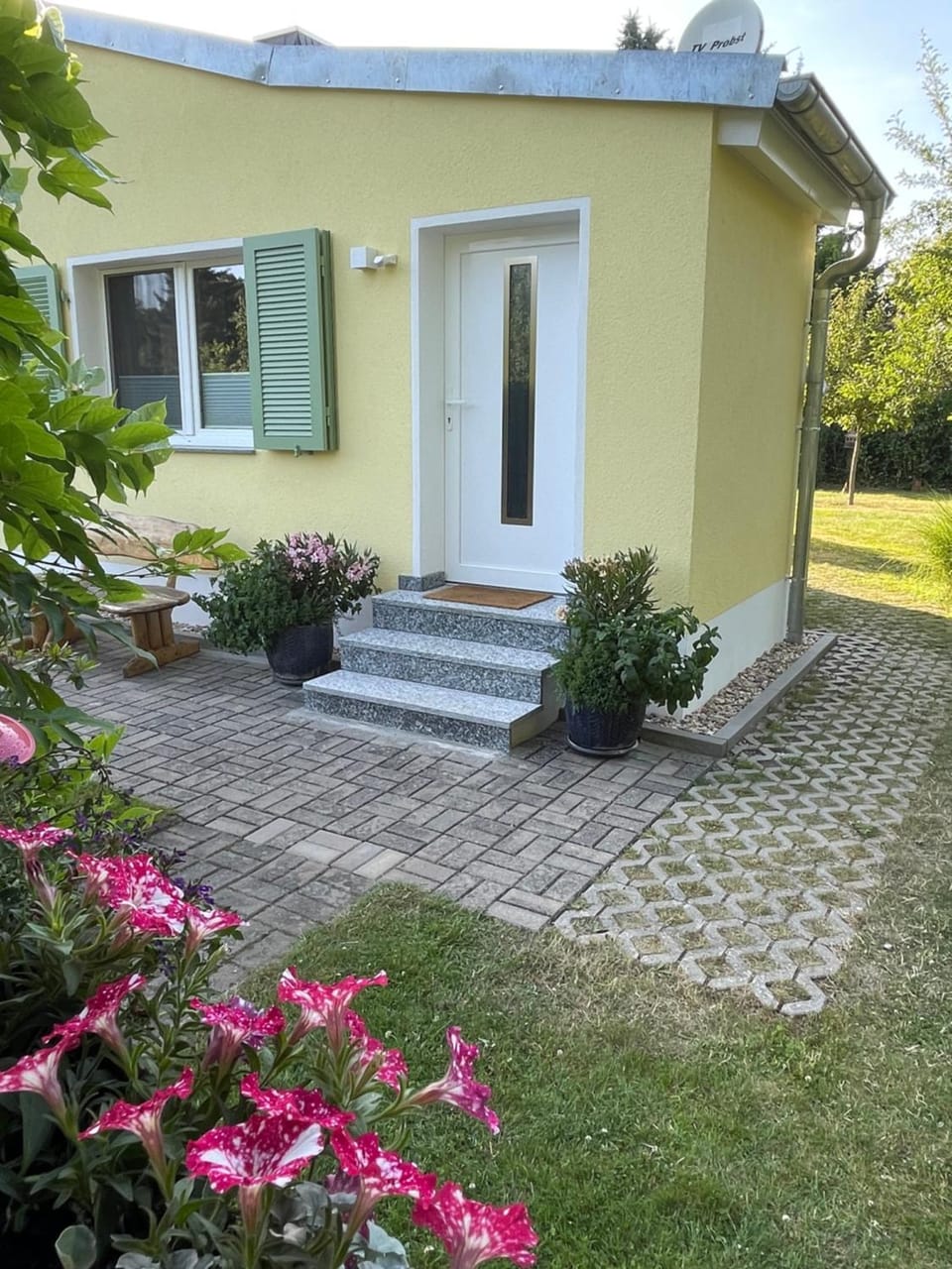 Property building, Garden view