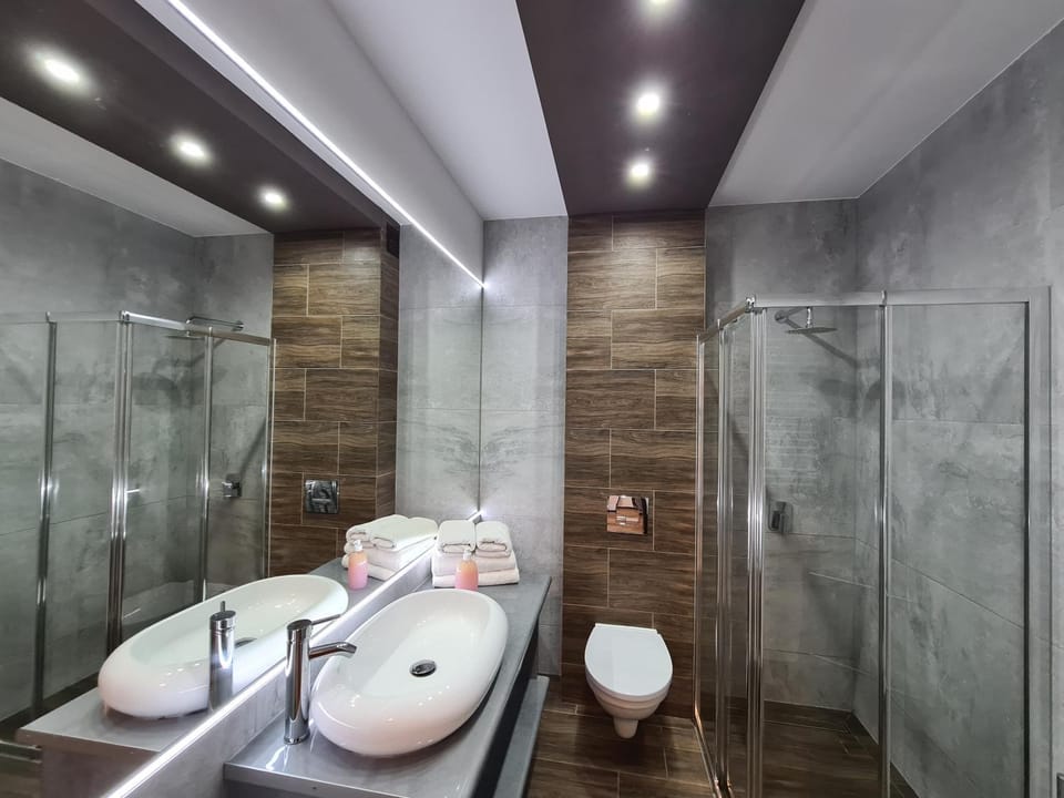 Shower, Toilet, Bathroom, towels