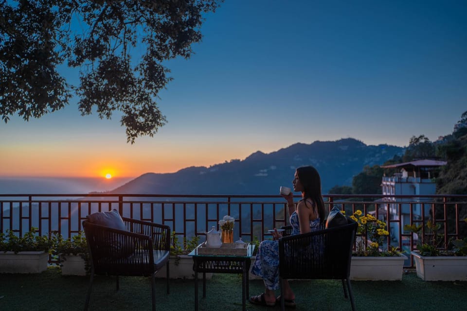 Garden, Balcony/Terrace, Mountain view, Sunset