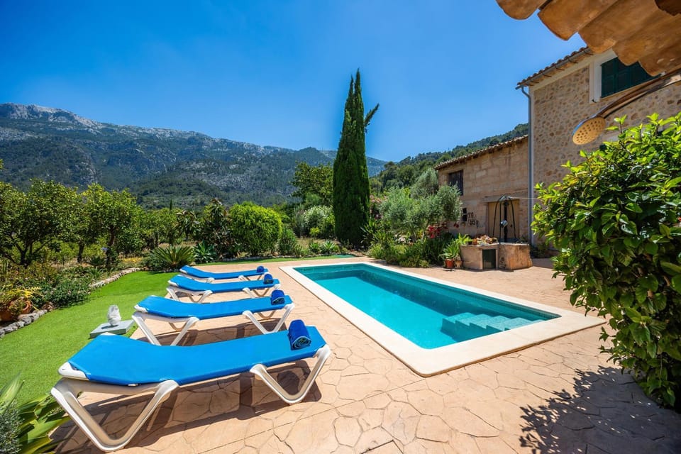 Property building, Living room, Swimming pool
