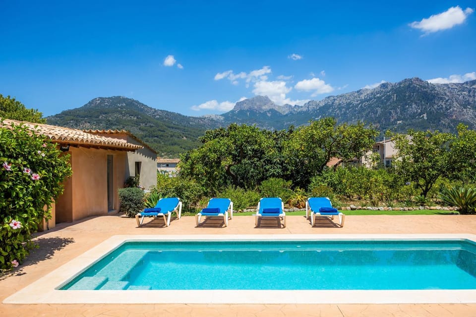 Property building, Living room, Swimming pool