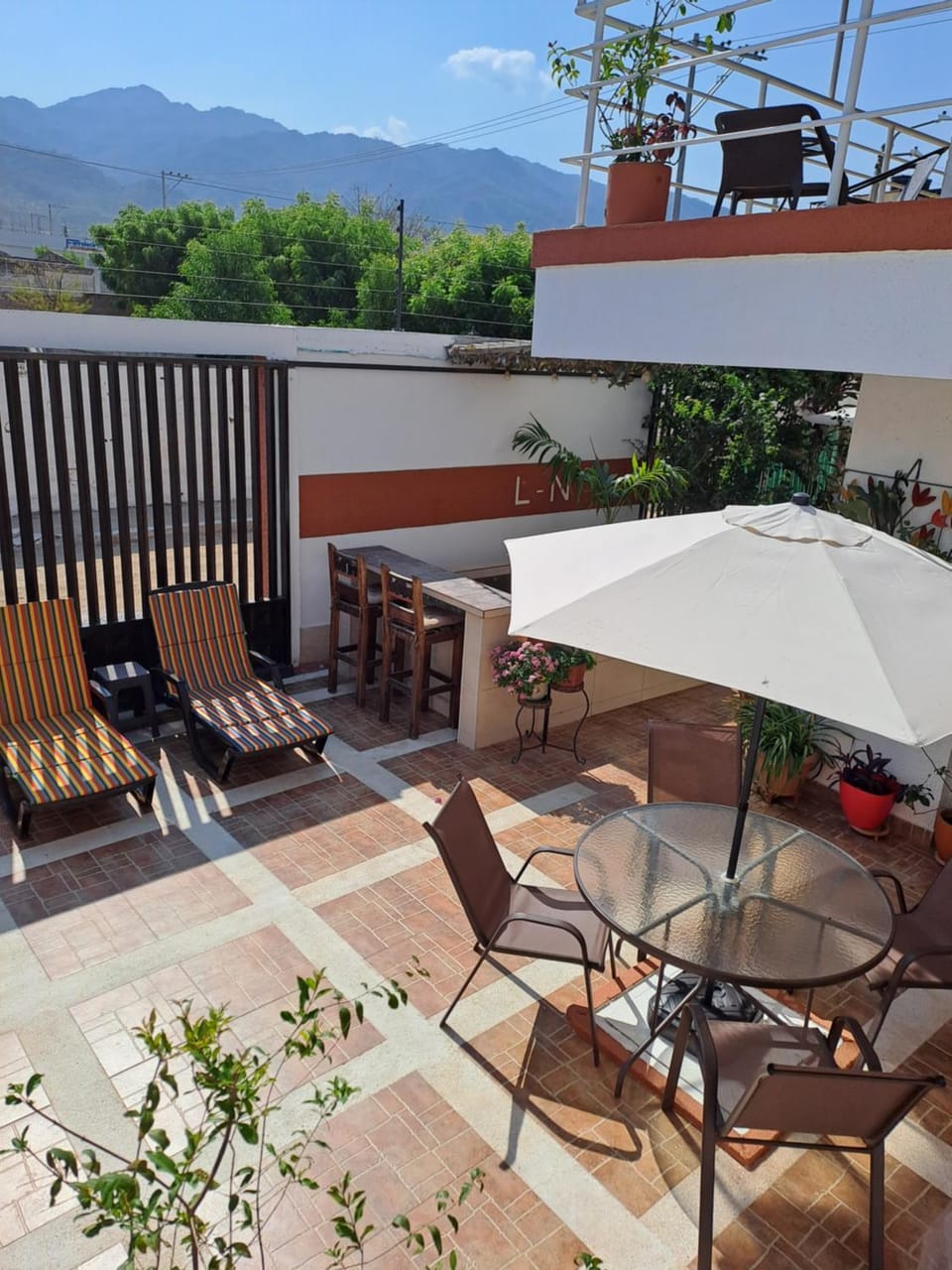 Patio, View (from property/room), Balcony/Terrace, Mountain view, sunbed