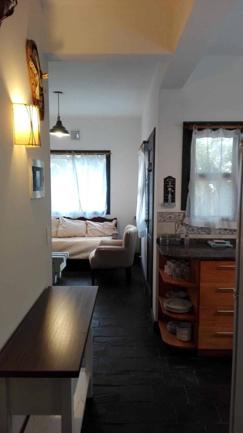 Kitchen or kitchenette, Living room, Dining area