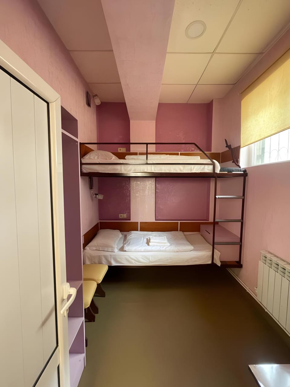 Bed, Photo of the whole room, Bedroom, bunk bed, wardrobe