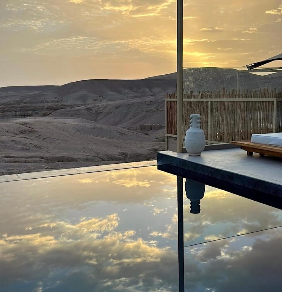 Patio, Natural landscape, View (from property/room), Balcony/Terrace, Landmark view, Mountain view, Pool view, River view, Swimming pool, Sunrise
