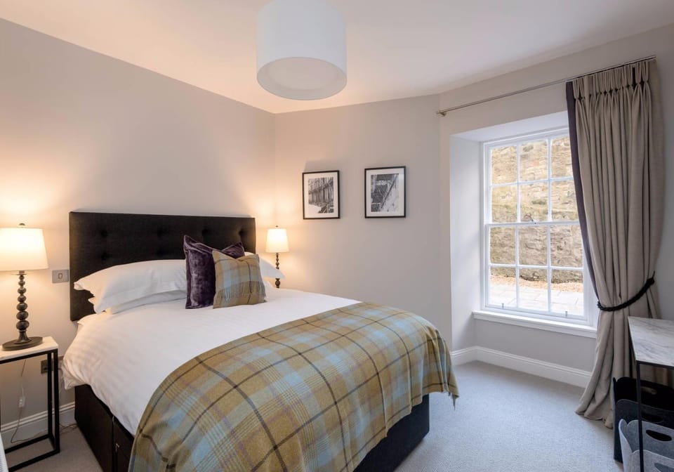 Patio, Bed, Day, People, View (from property/room), Decorative detail, Bedroom, Guests, Garden view, children, young children, older children, group of guests, cot, Family