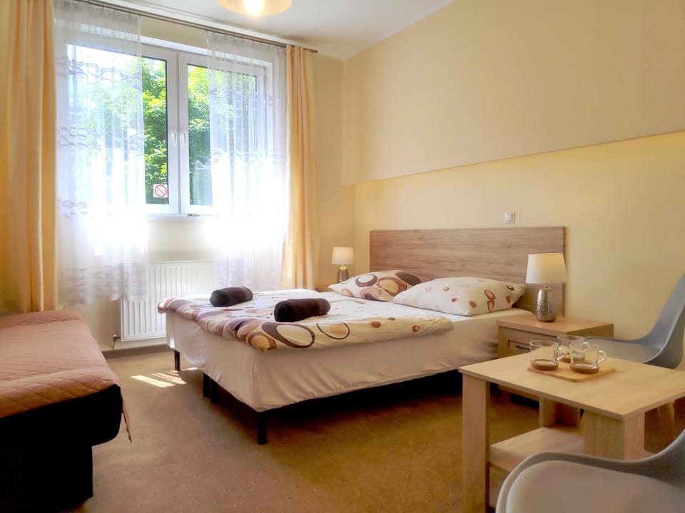 Bed, Photo of the whole room, Bedroom, furniture, towels