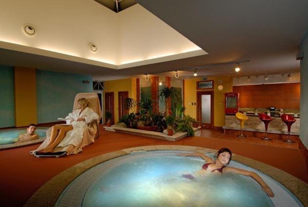 Swimming pool, group of guests