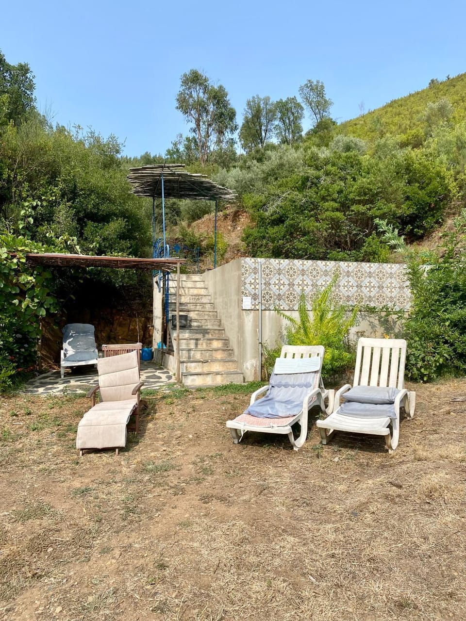 Mountain view, sunbed