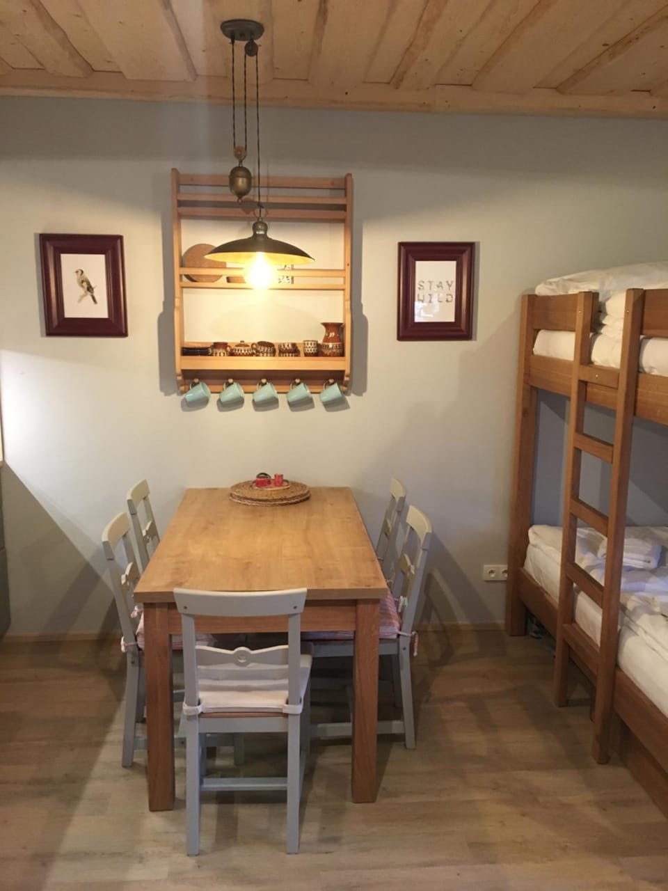 Dining area, bunk bed