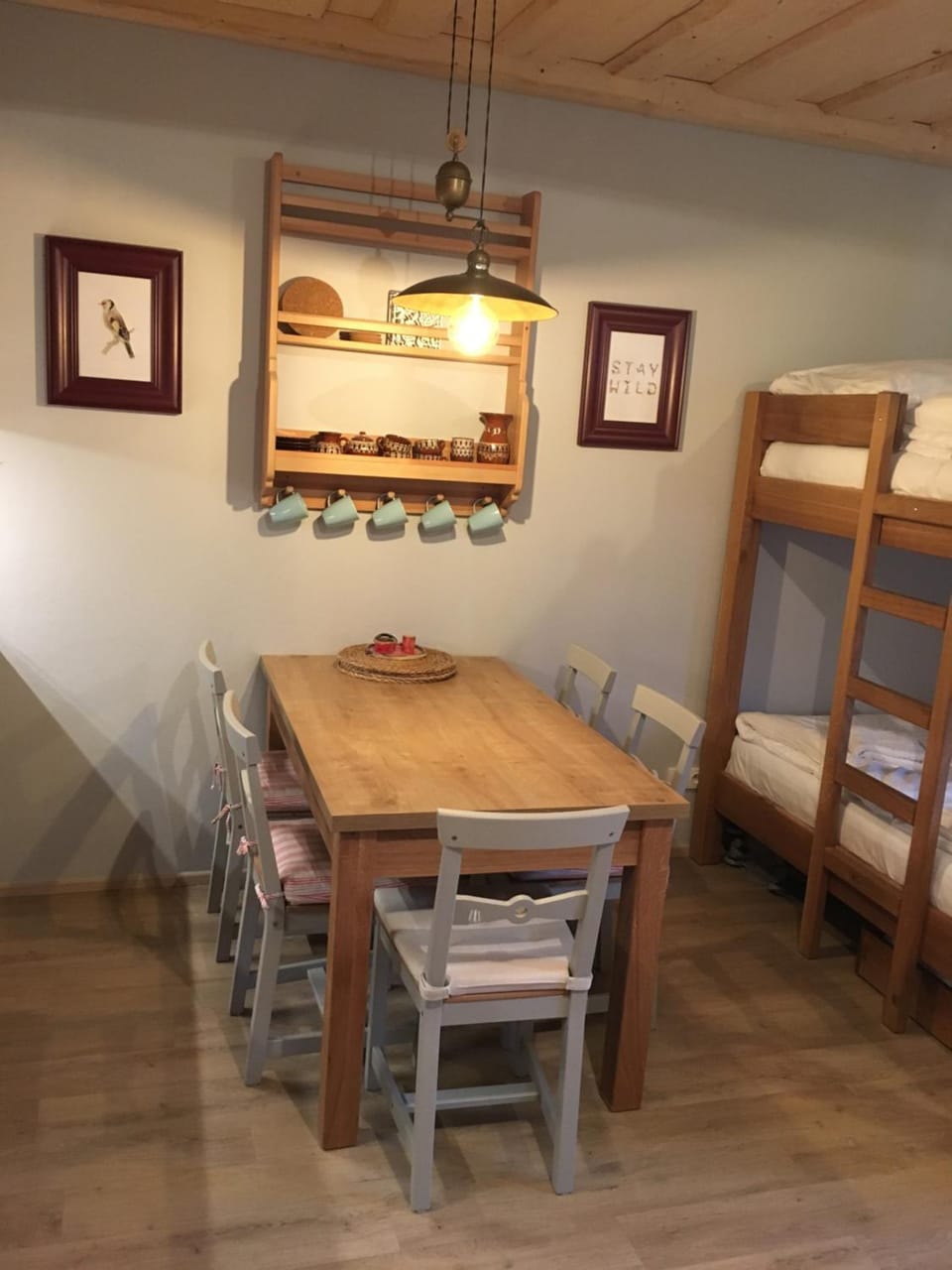 Dining area, bunk bed