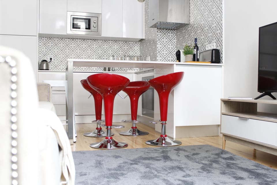 Kitchen or kitchenette, Living room, Dining area