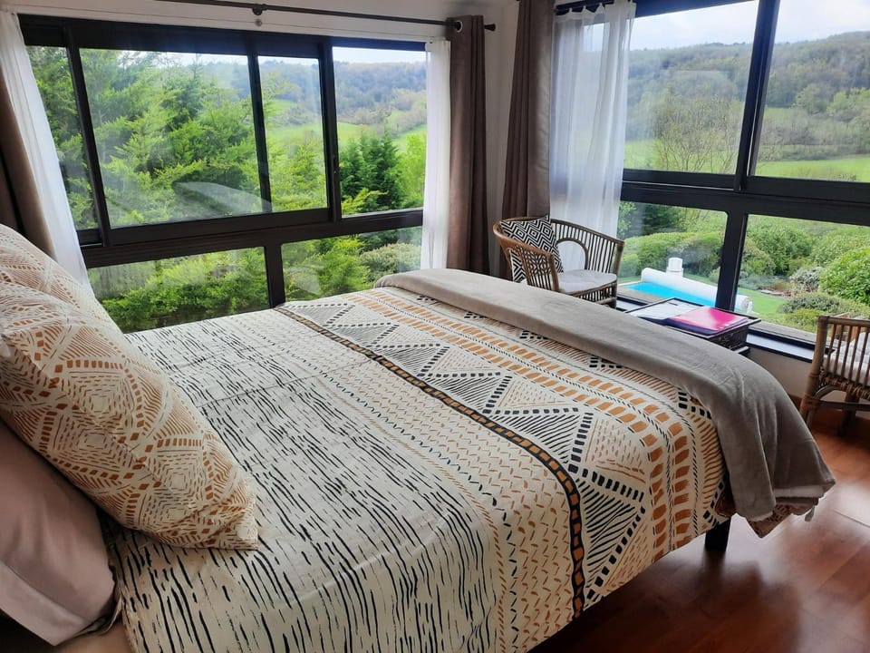 Bed, View (from property/room), Bedroom, Guests, Garden view, Mountain view, Pool view, Swimming pool
