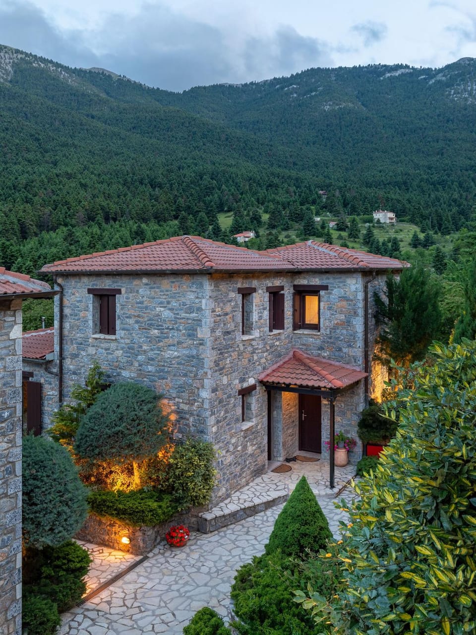 Property building, Natural landscape, Mountain view