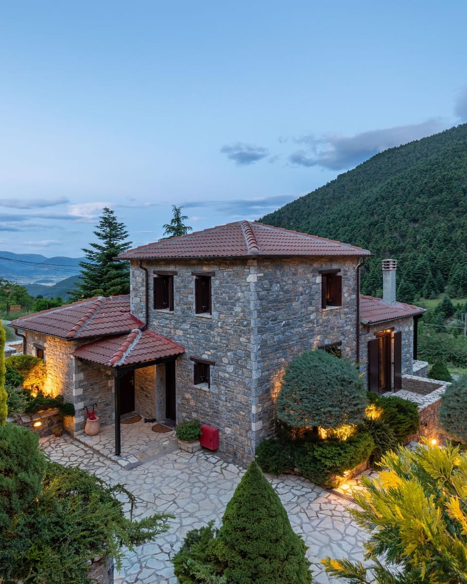 Property building, Natural landscape, Mountain view
