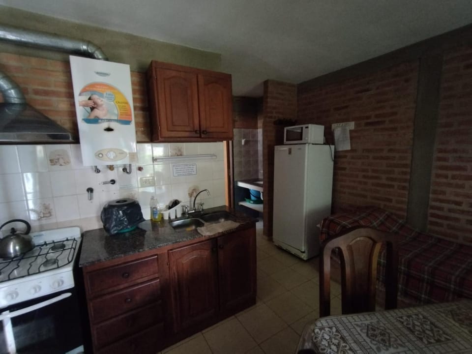 Kitchen or kitchenette, oven