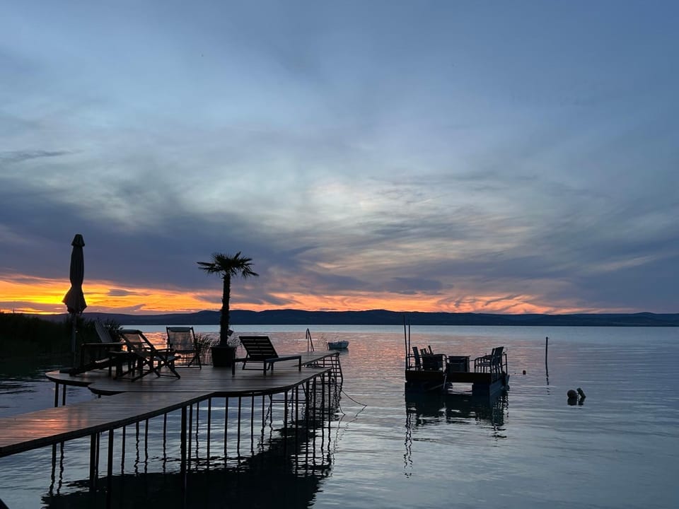 Lake view, Sunset