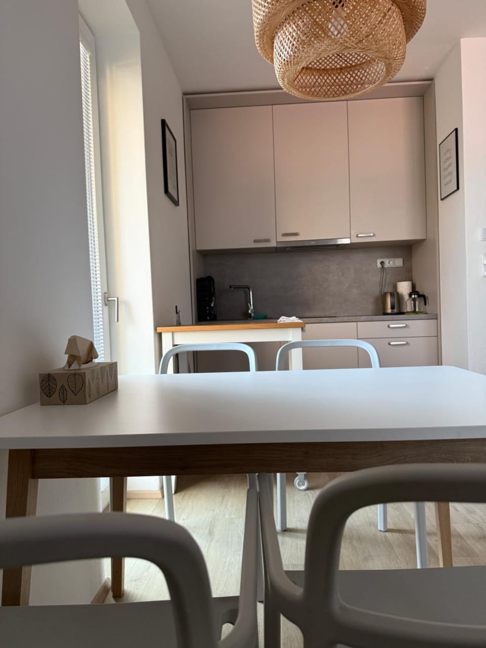 Kitchen or kitchenette, microwave, toaster, kitchen