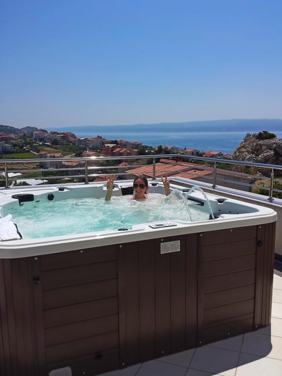Hot Tub, Balcony/Terrace, Sea view