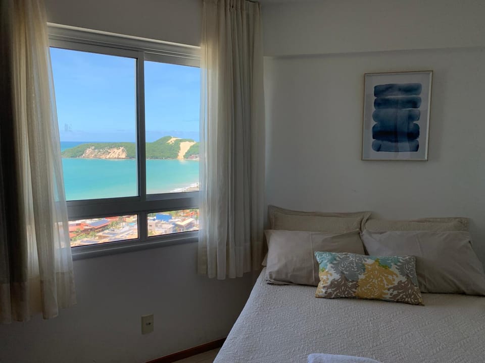 Bed, Bedroom, Sea view