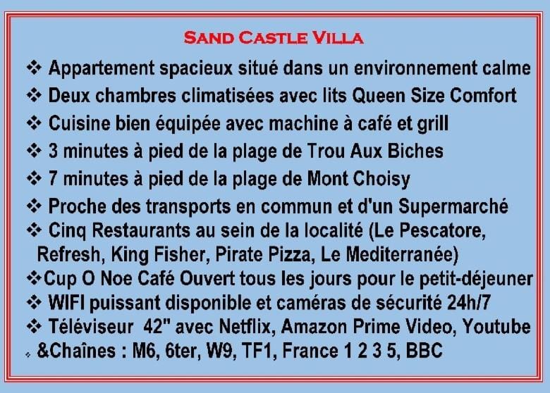 Sand Castle Villa Apartment in Trou-aux-Biches