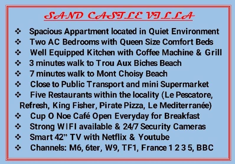 Sand Castle Villa Apartment in Trou-aux-Biches