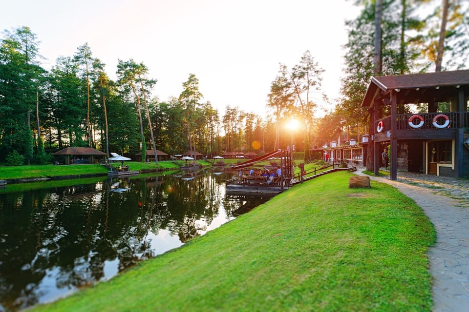 Summer, Lake view, Sunset