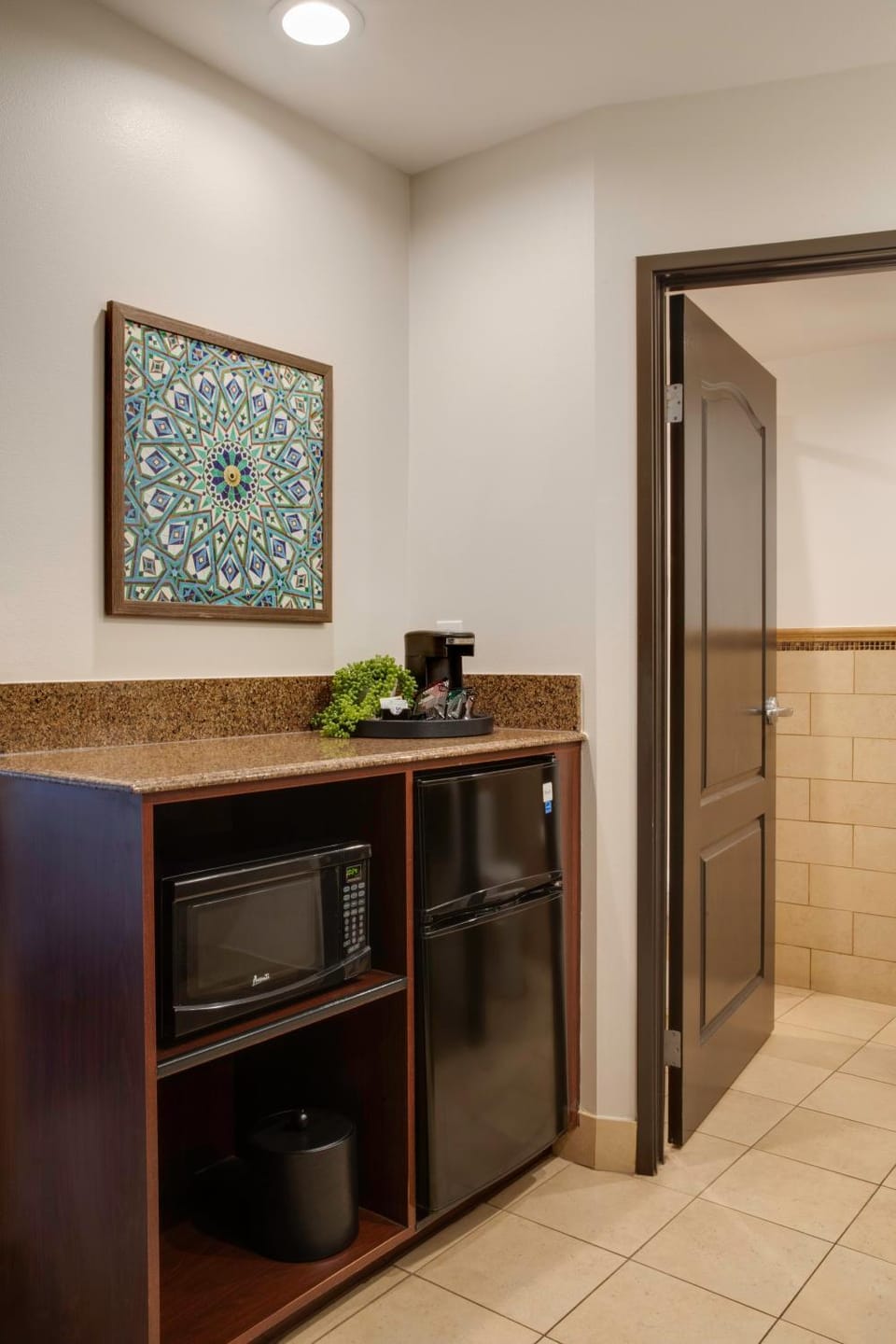 Coffee/tea facilities, microwave