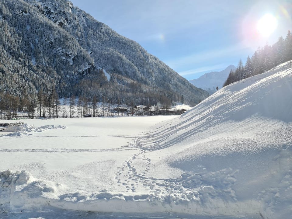 Natural landscape, Winter, Mountain view