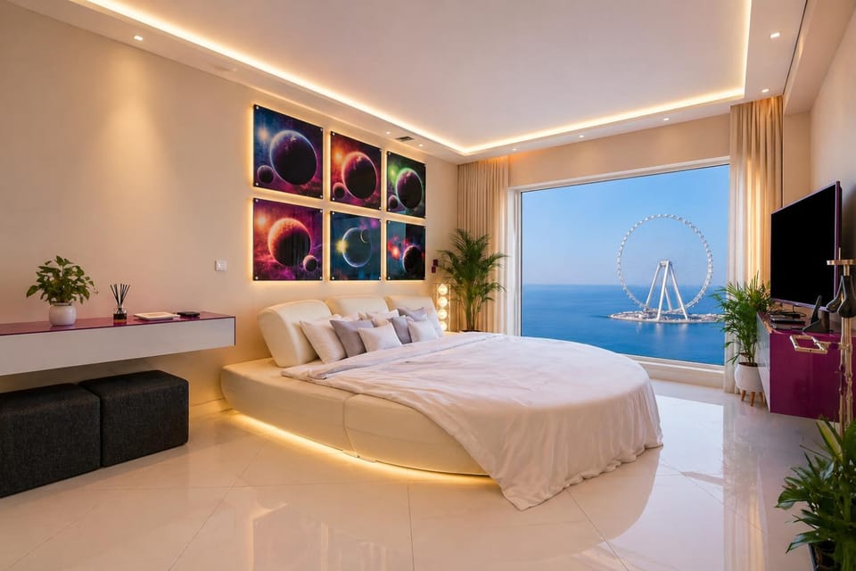 Dubai JBR Amaz Penthouse front sea 5 plus 1 Bdr private Climatized pool Apartment in Dubai