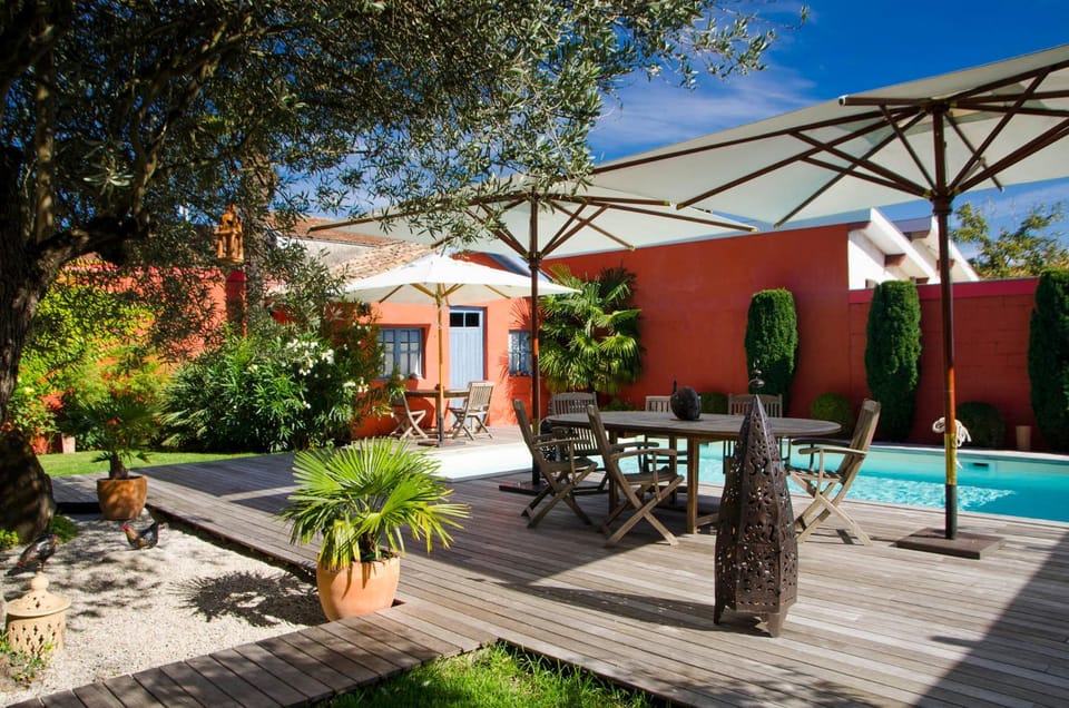 Patio, Garden, Swimming pool